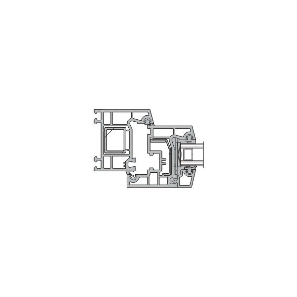 塑鋼內平開微通風系統