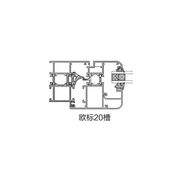 European standard C-slot internal flat open two-point lock system