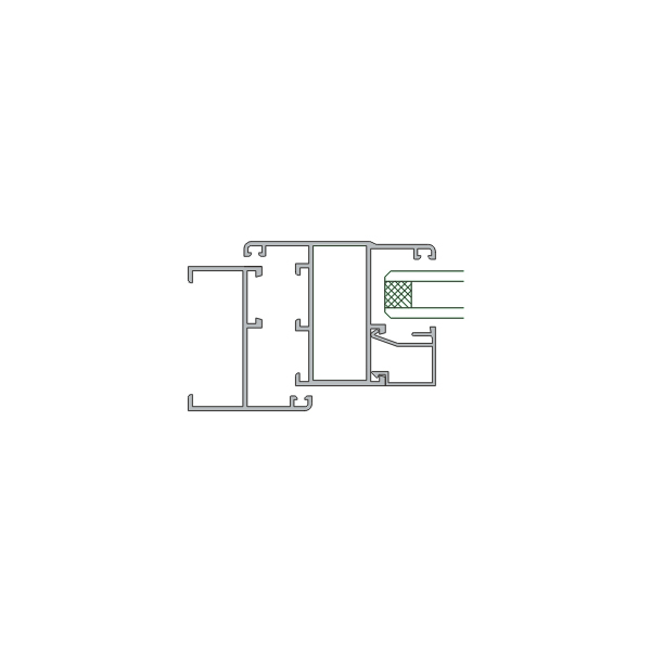 European standard C-slot external two-point lock system