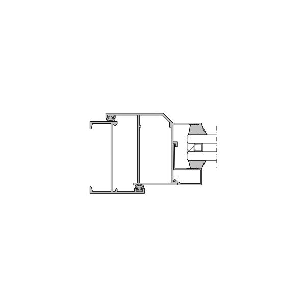 無槽口外開兩點鎖系統B