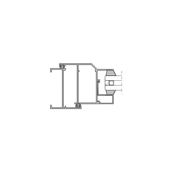 無槽口外開兩點鎖系統A